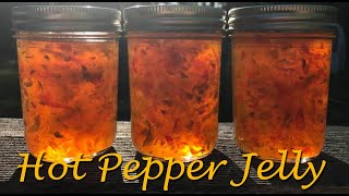 Hot Pepper Jelly with Jalapeno's ~ Water Bath Canning