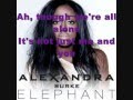 Alexandra Burke - Elephant - Lyrics