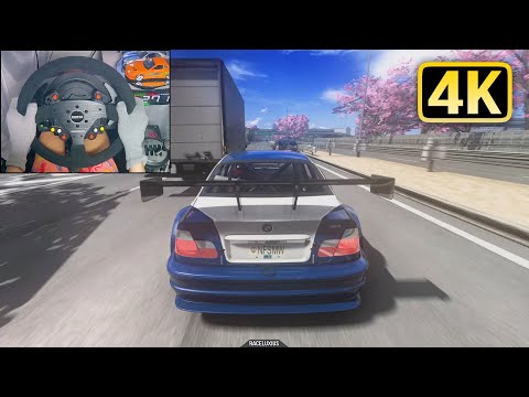 BMW M3 GTR E46 Razor Need For Speed Most Wanted Assetto Corsa Steering Wheel Gameplay 4K 