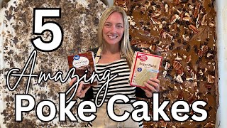 5 Amazing POKE CAKE RECIPES that will Blow Your MIND! | Molly makes It Easy | Molly Purcell screenshot 1