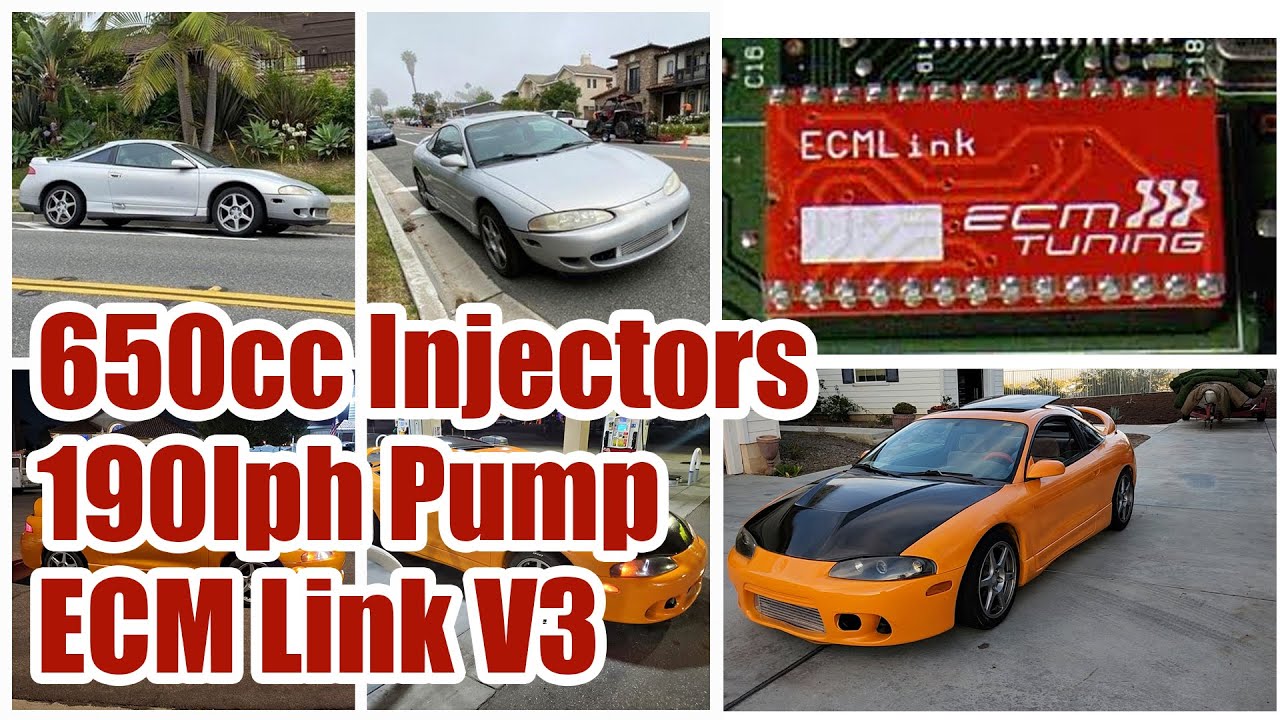 Installing mods on a 1995 Eclipse GST!! - ECM Link v3, 650cc