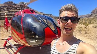 Besøger Grand Canyon med helikopter