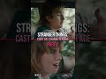 Stranger Things: Character Ages vs Real Ages - Part 2 #shorts