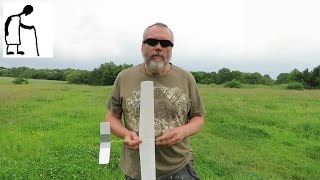 Paper and BBQ skewer plane - Styrofoam Plate Alternative - Extra dihedral Extended Video