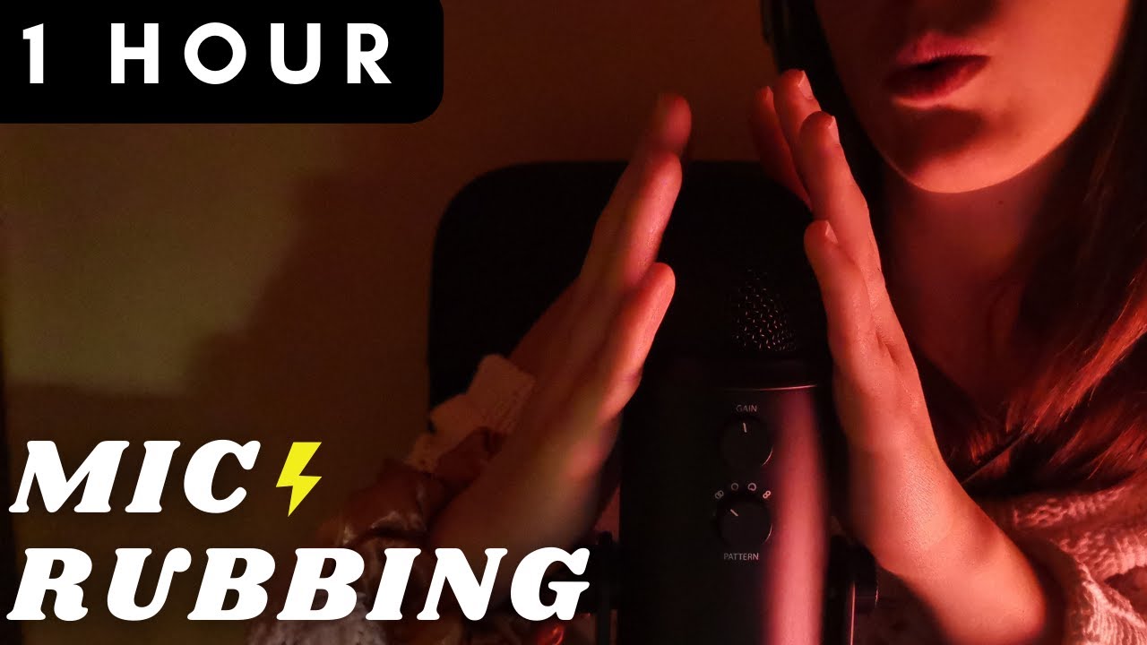 ASMR - [+1 hour ] FAST and AGGRESSIVE MIC RUBBING, STROKING with my hands | no cover | NO TALKING