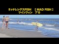 ミッドレングス フィッシュ！【MAD FISH】７’０ 小波のガタガタ波でもクルーズできちゃう