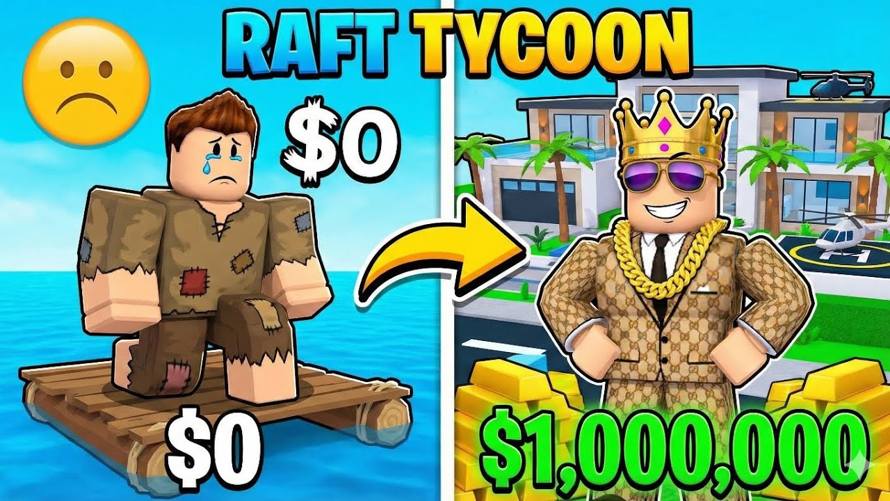 I BECAME BILLIONAIRE IN RAFT TYCOON💲| ROBLOX🎮