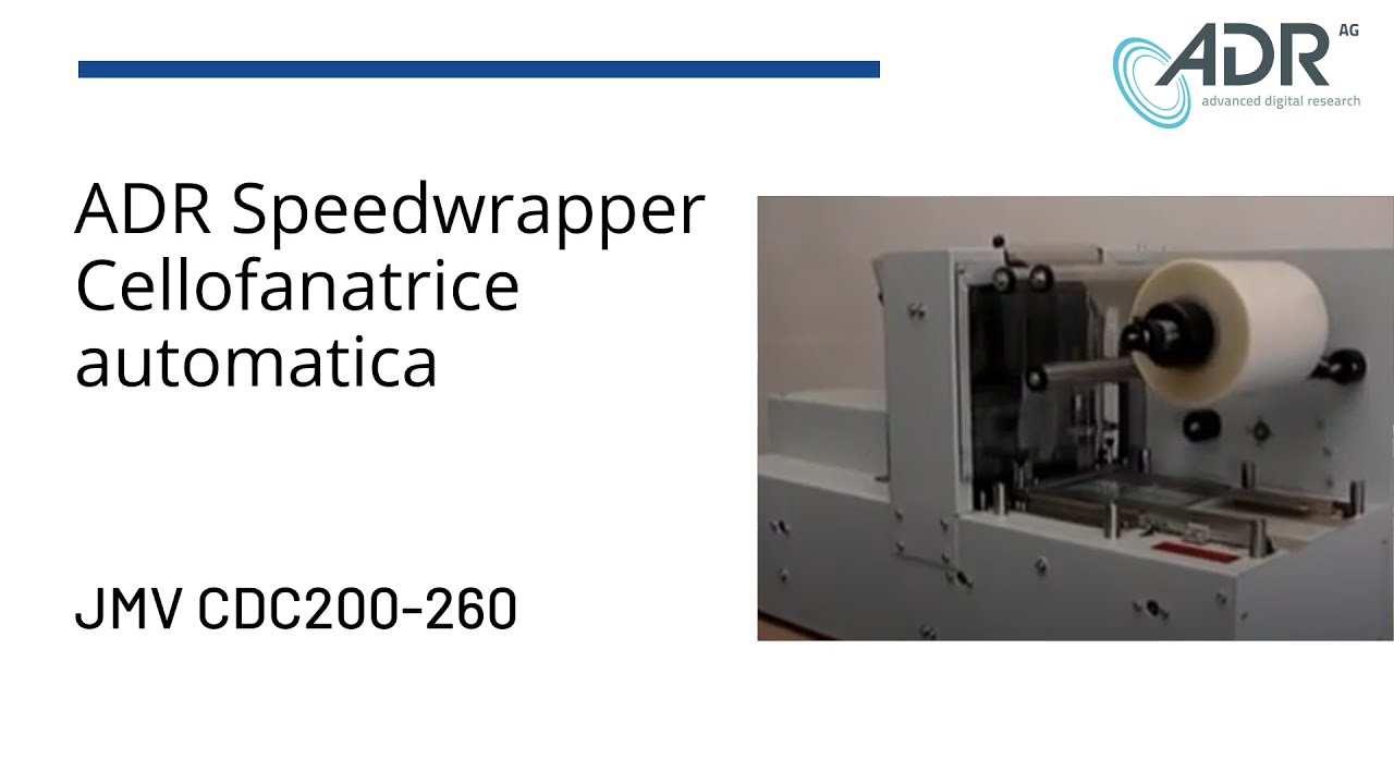 ADR Speedwrapper - Cellofanatrice completamente automatica JMV CDC200-260