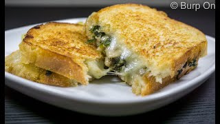 Mustard and Kale Grilled Cheese Sandwich