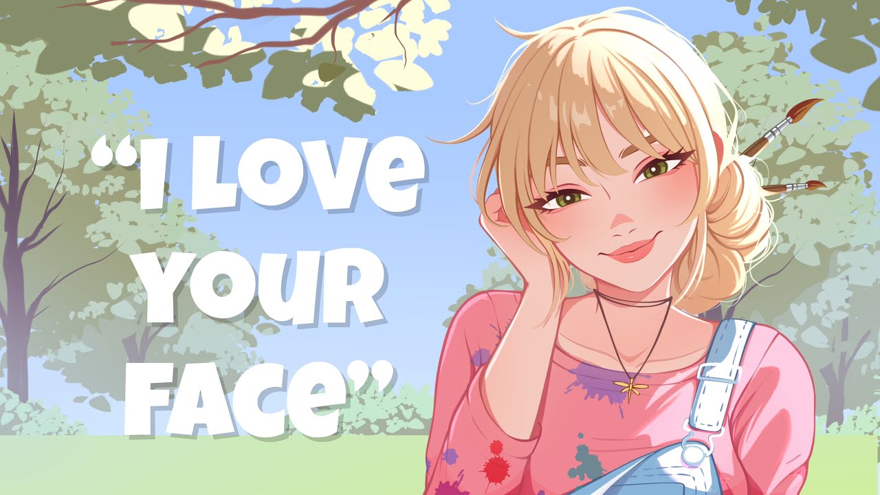 Catching a Cute Art Student Drawing You! (Shy) (Flirting With Each Other) (Complimenting You)