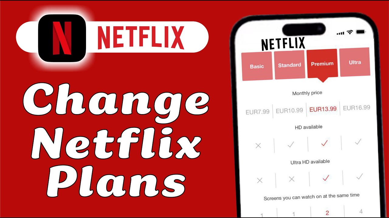 Как изменить тарифный план Netflix