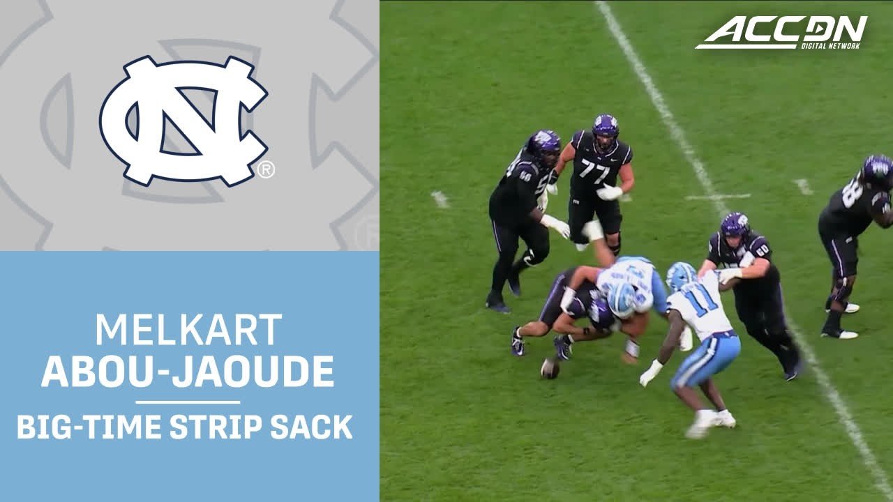 UNC Star Melkart Abou Jaoude With The Big-Time Strip Sack