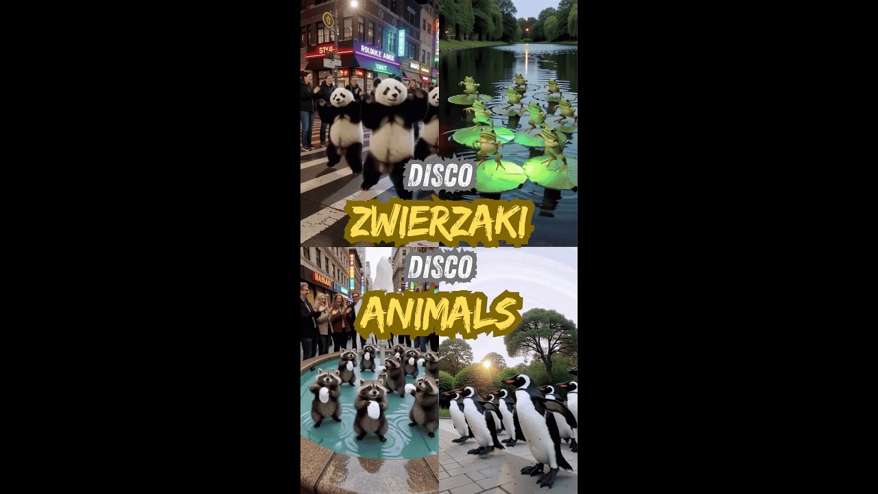 Śmieszne Zwierzęta Tańczą Disco 🕺🐶🐱Funny Animals Dancing Disco 