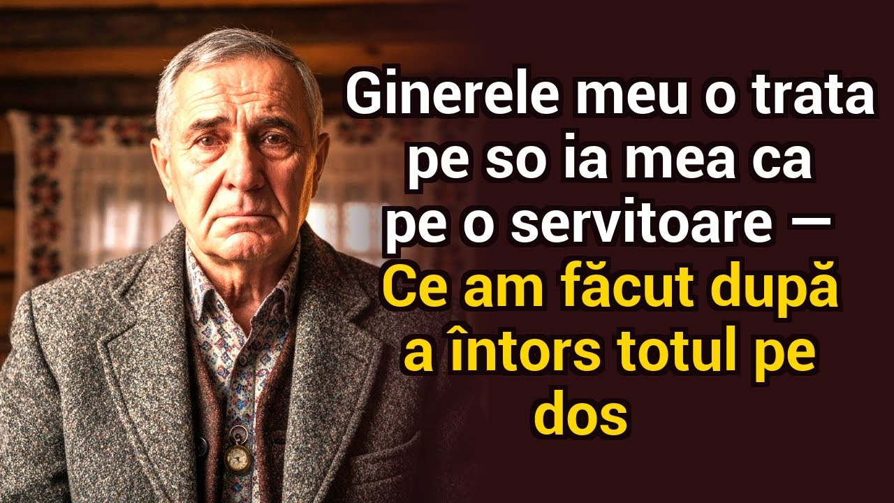 Ginerele o trata pe soția mea ca pe o servitoare — ce-am făcut apoi a schimbat totul