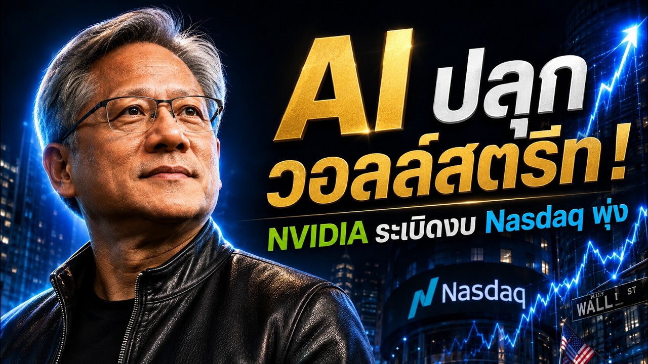 ⁣NVIDIA ระเบิด! ดัน Nasdaq พุ่งแรง หุ้น AI–Software กลับมาร้อนอีกครั้ง  | ตลาดหุ้นสหรัฐฯ 27-08-2026