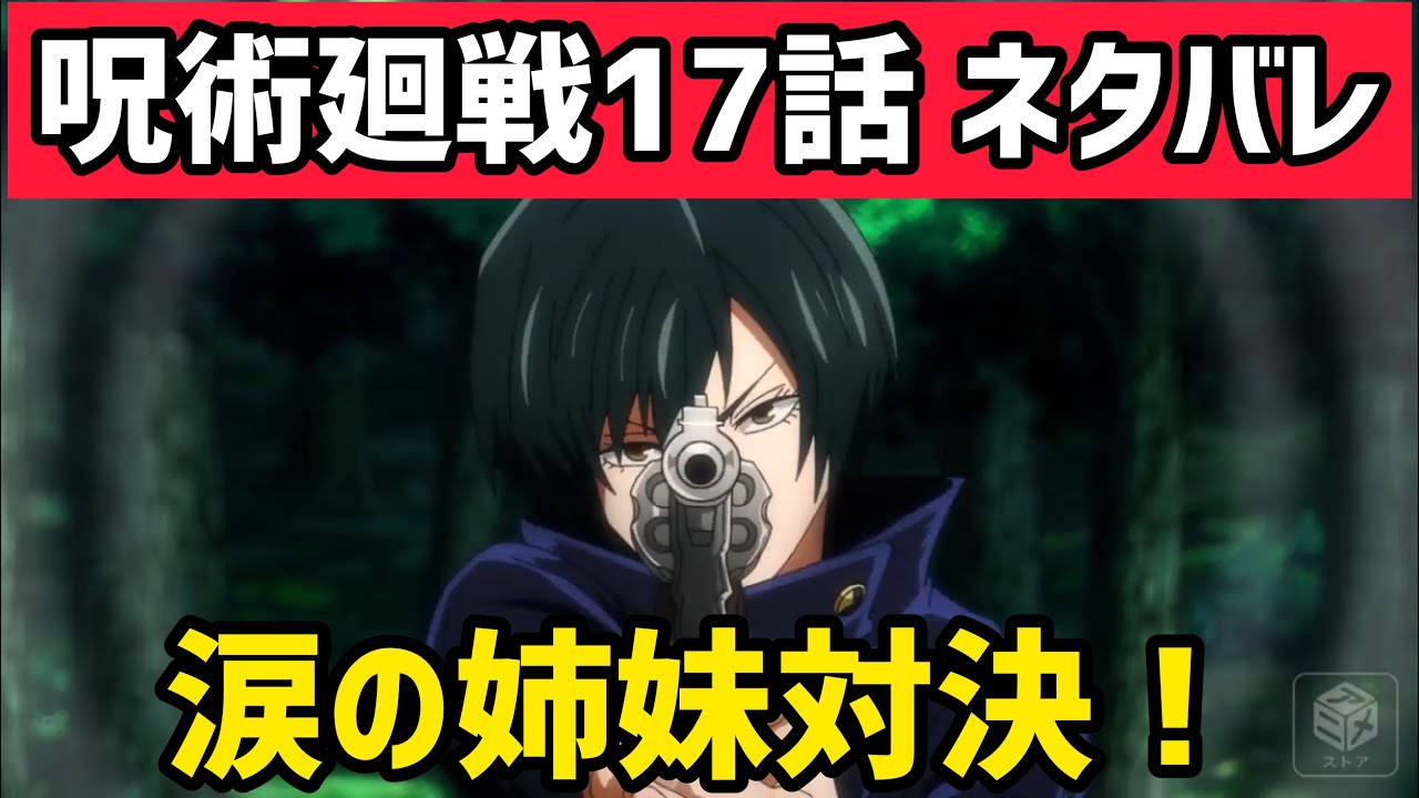 ネタバレ 呪術廻戦 17話の内容を放送前に語ります 実は仲良し姉妹 涙の姉妹対決 冬アニメ Youtube