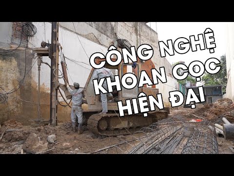 Công Nghệ Khoan Cọc Nhồi Mini Tránh Sụt Lún Nhà Bên Cạnh Khi Không Thể Ép Cọc Bê Tông