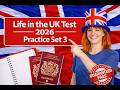 Practice Question Set 3 | Life In The UK Test 2026 | Path to become Britisher