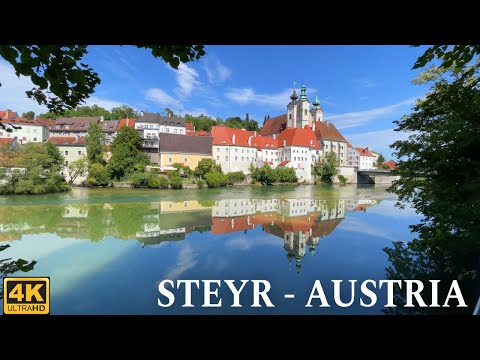 Steyr Austria , Walking Tour 4K UHD