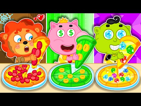 ثلاث بيتزا رسوم متحركة اطفال شبل الأسد