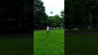 [First Test] Quadcopter detect and tracking human with PID controller - (Pixhawk 4 and Jetson Nanno)
