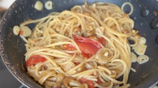 Elevating Umami with Every Bite!! | Spaghetti ai funghi e pomodoro