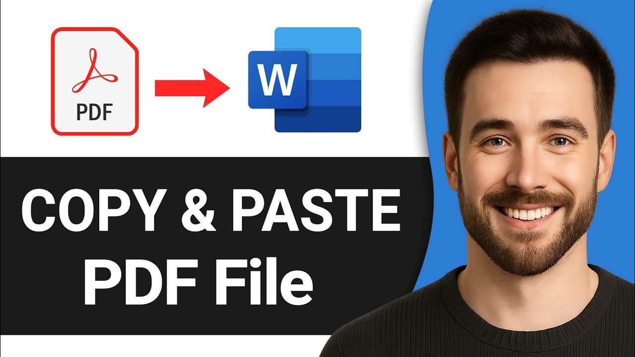 How to Copy and Paste PDF File to Word Document - Full Guide - YouTube