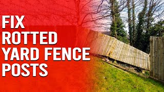 How to Fix Rotted Yard Fence Posts - How to Replace a Rotted Fence Post by Trim That Weed - Your Gardening Resource 50 views 3 weeks ago 2 minutes, 38 seconds