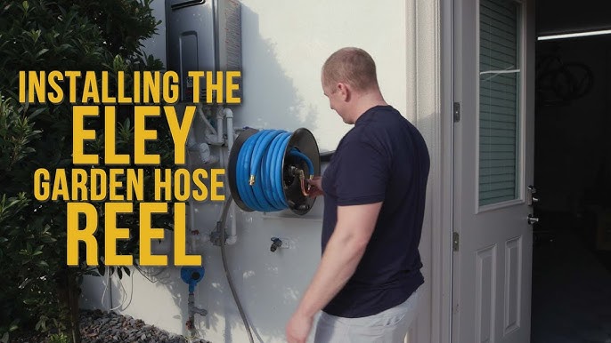 Hose Reel Installation Setup and Review // Giraffe Stainless Steel Heavy  Duty Hose Reel 