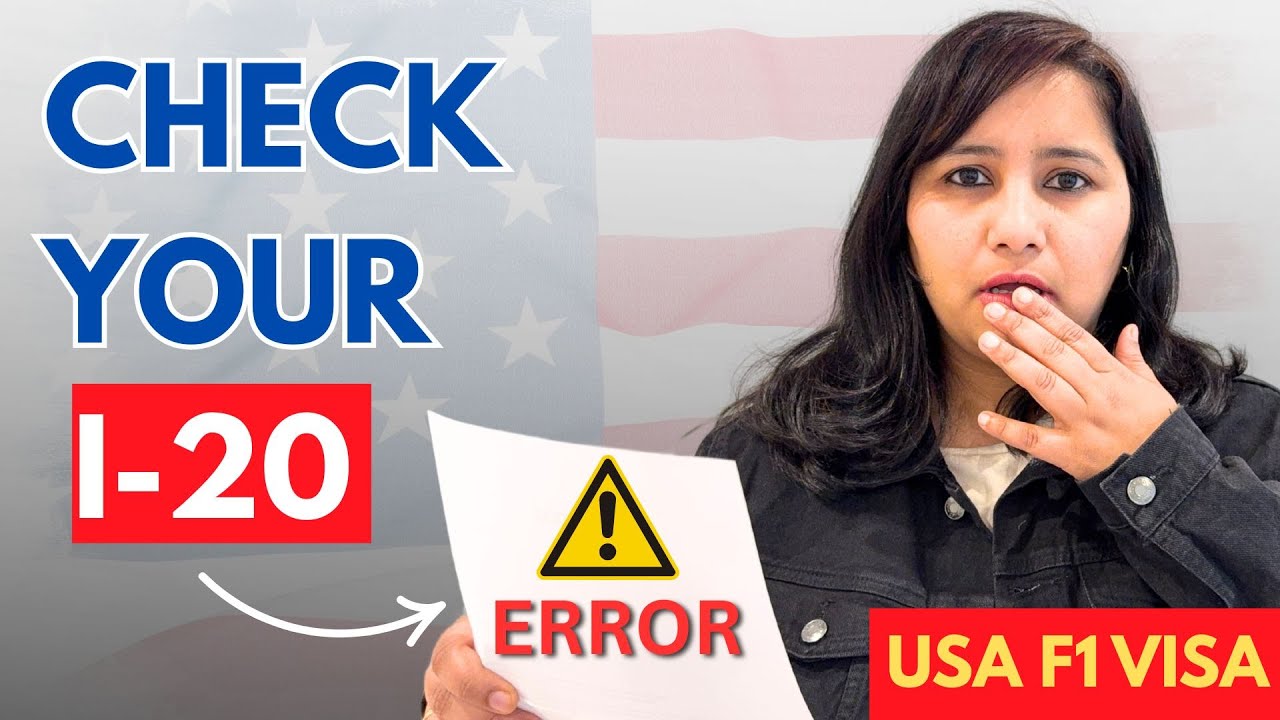 My I-20 Had Mistakes ‼️  '5' Things to Check Before Your USA F1 Visa Interview | Fall 2025 🇺🇸