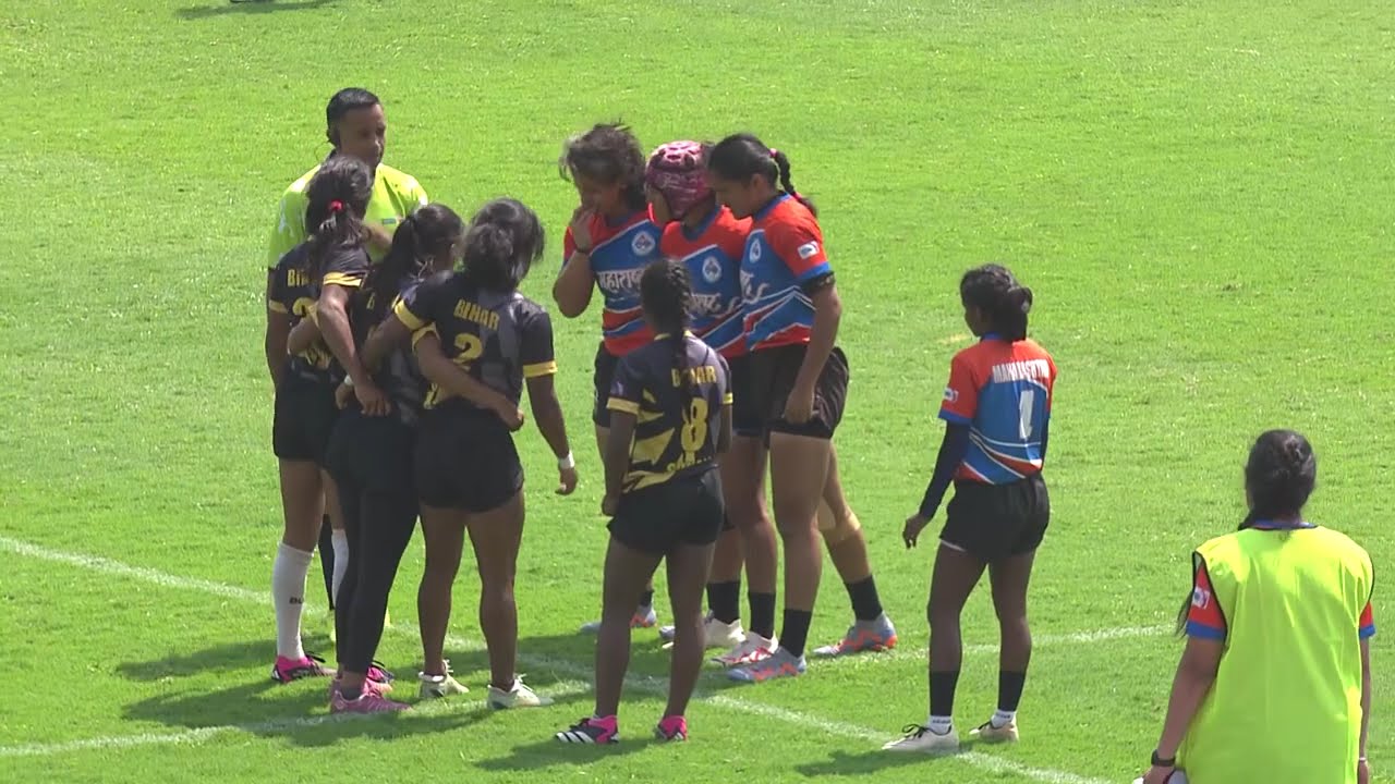 Rugby 🏉 Maharashtra vs Bihar, Women's 2nd Semi FINAL, 37th National Games 2023 | DD Sports
