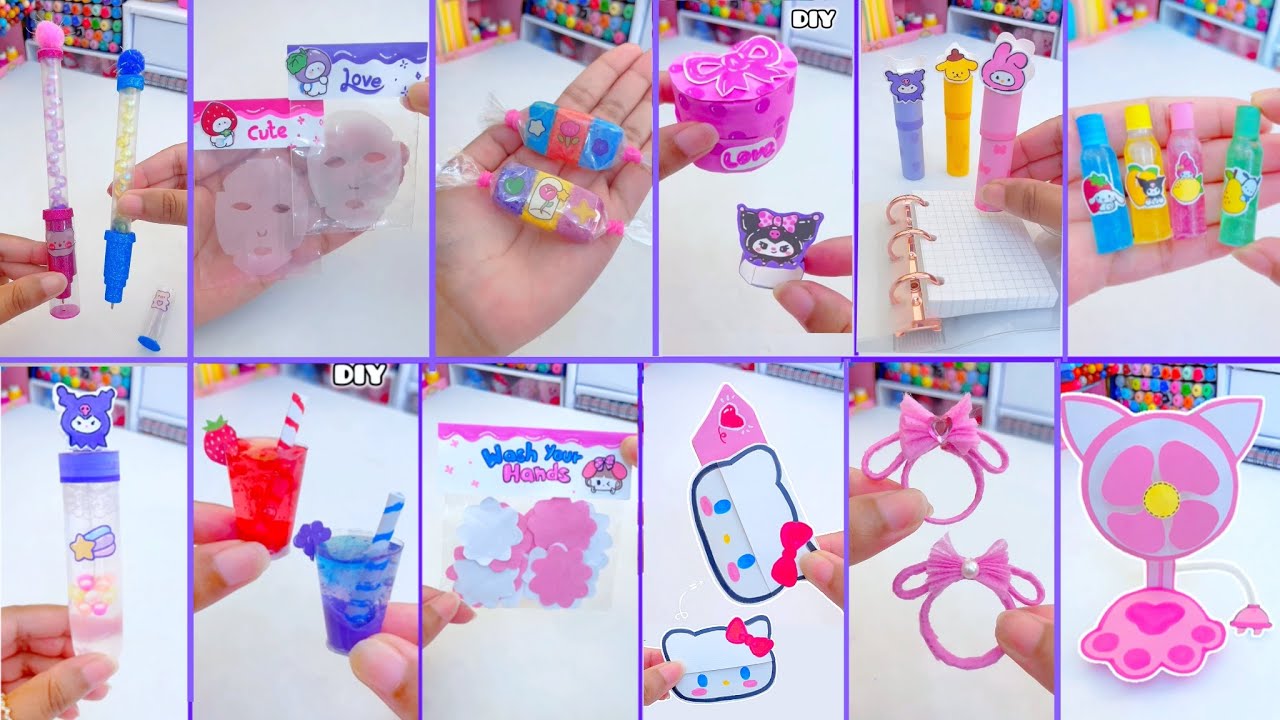 diy cute ring, stamp, pen decoration ideas, paper hand soap, slime crafts, bubble maker, paper craft