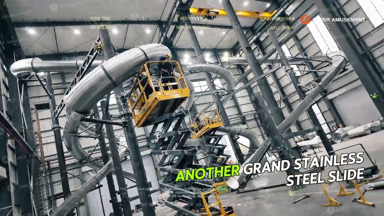 🌟 Grand Stainless Steel Slide | Cheer Amusement®! 🌟