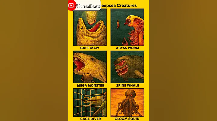 Types of Terrifying Sea Monsters #seamonster #deepsea #seacreatures #bloop #elgranmaja