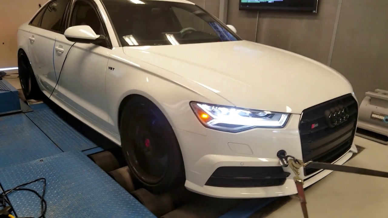 armas Audi S6 S7 4.0T dyno testing stock vs. SRM Luftwaffe air intake system