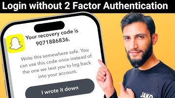 How to log into snapchat if you lost your phone number | Login without 2 factor authentication