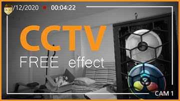 How To Make CCTV Effect DaVinci Resolve