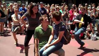 Break Out in Song perform "Consider yourself" in Times Square