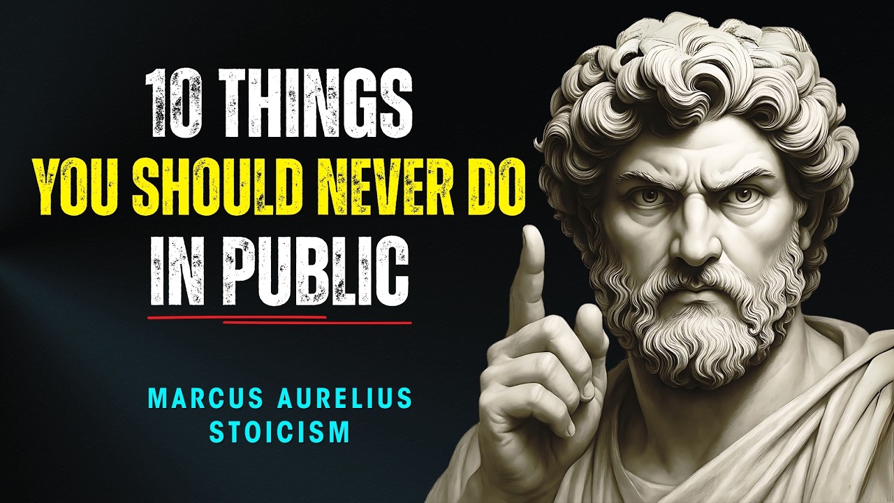10 Things You Should Never Do in Public - Marcus Aurelius Stoicism ...