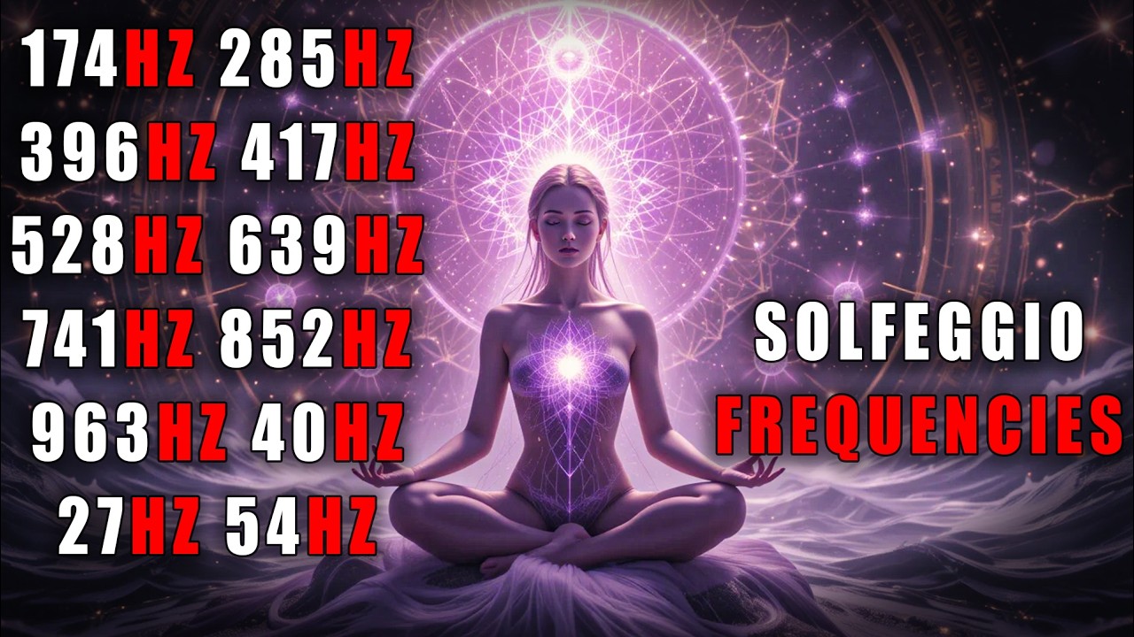 Lot De 9 Diapasons Solfeggio Pour Guérison - 174 Hz à 963 Hz | Alignement Chakras, Réparation ADN, Méditation & Yoga