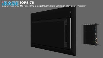 OPS Signage PPC - iOPS-76 is OPS Compliant and Powered by 3rd Generation Intel® Core™ Processors