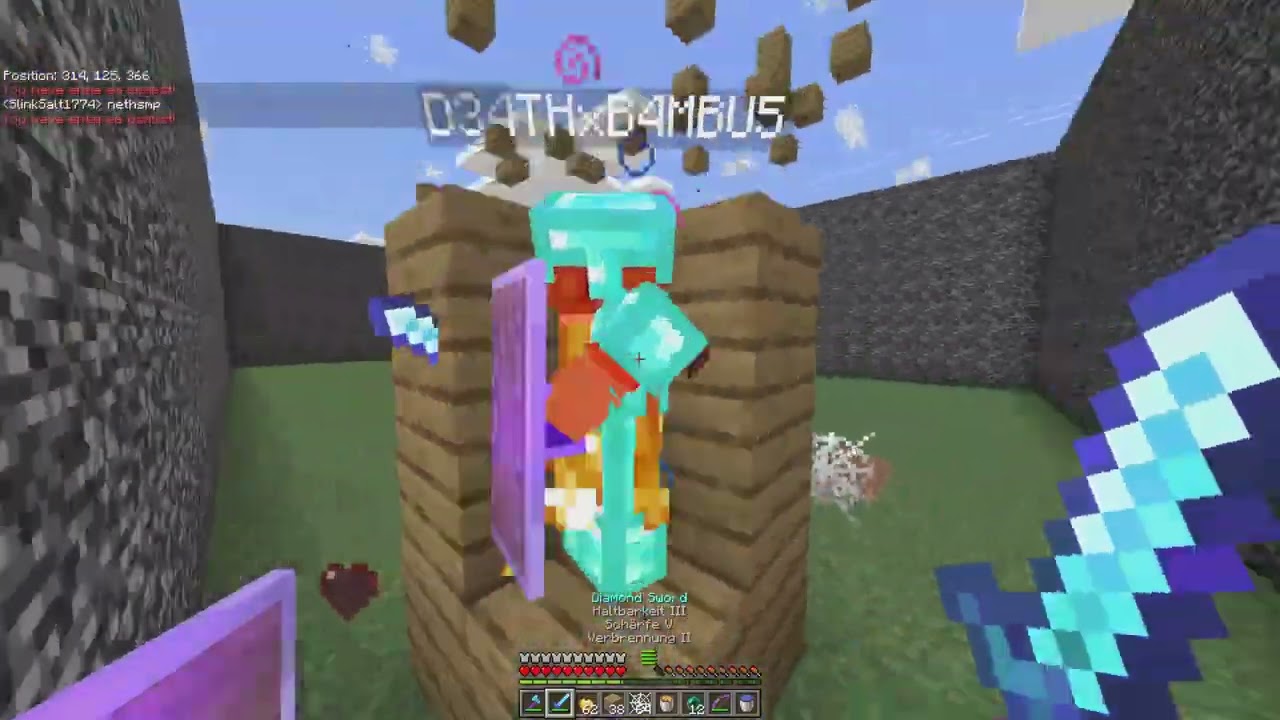 Ich trainiere so lange bis ich der beste aus einem Minecraft Server werde 