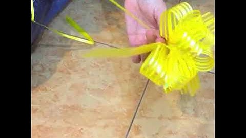 Pull flower ribbon tutorial
