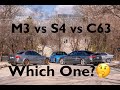 German Rivals F80 M3 vs Audi S4 vs Mercedes C63 AMG!  Which Is Best?