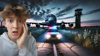 EXPLORING an ABANDONED AIRPLANE *EVADING SECURITY*