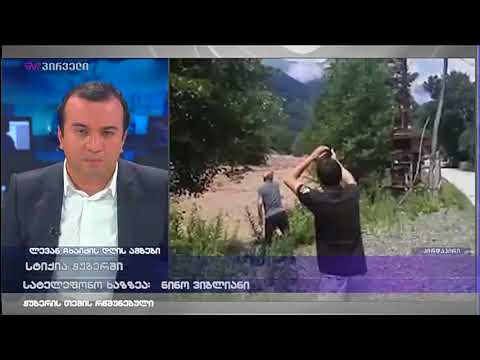 ნინო ვიბლიანის სატელეფონო ჩართვა ტვ პირველზე სტიქიასთან დაკავშირებით