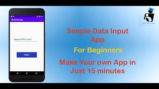 Simple Input App - Using Android Studio 3.6 - Beginner2Pro Learn