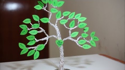 HOW TO MAKE A FAMILY TREE FOR KIDS | Aluminum foil craft ideas | Simple Frugal Life