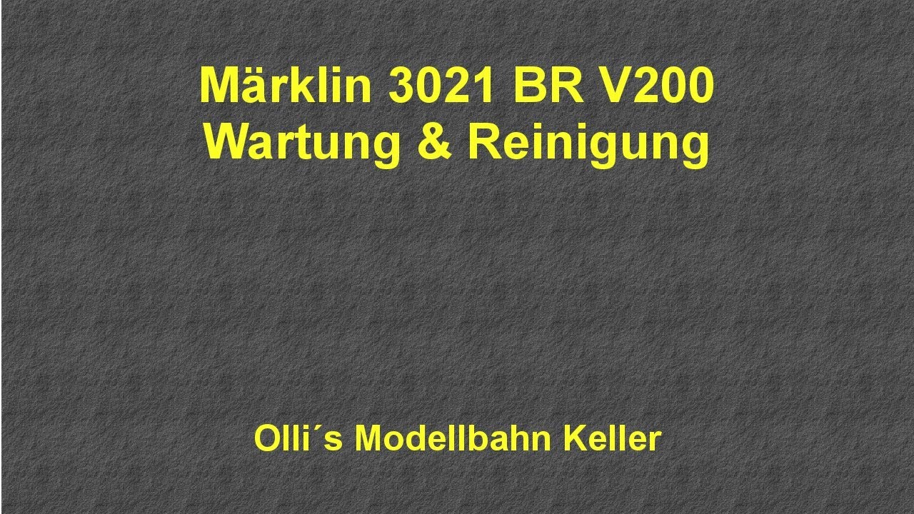 Märklin 3021 BR V 200 Wartung analog