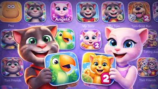 Talking Gold Run, Subway Citi, Talking Angela2, Talking Pierre, Ginger2, Talking Tom, Minecraft 